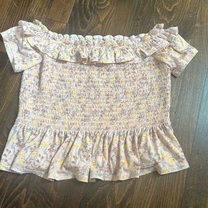 BCBG off the shoulder top